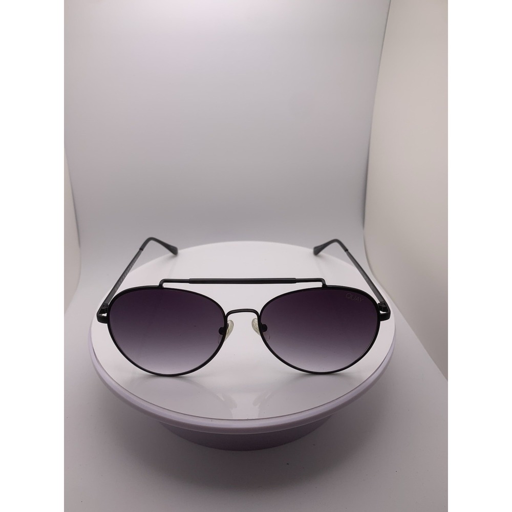 Quay Australia LICKETY SPLIT Black Aviator Sunglasses
